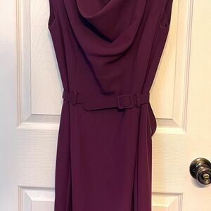 Elegant Purple Sleeveless Dress